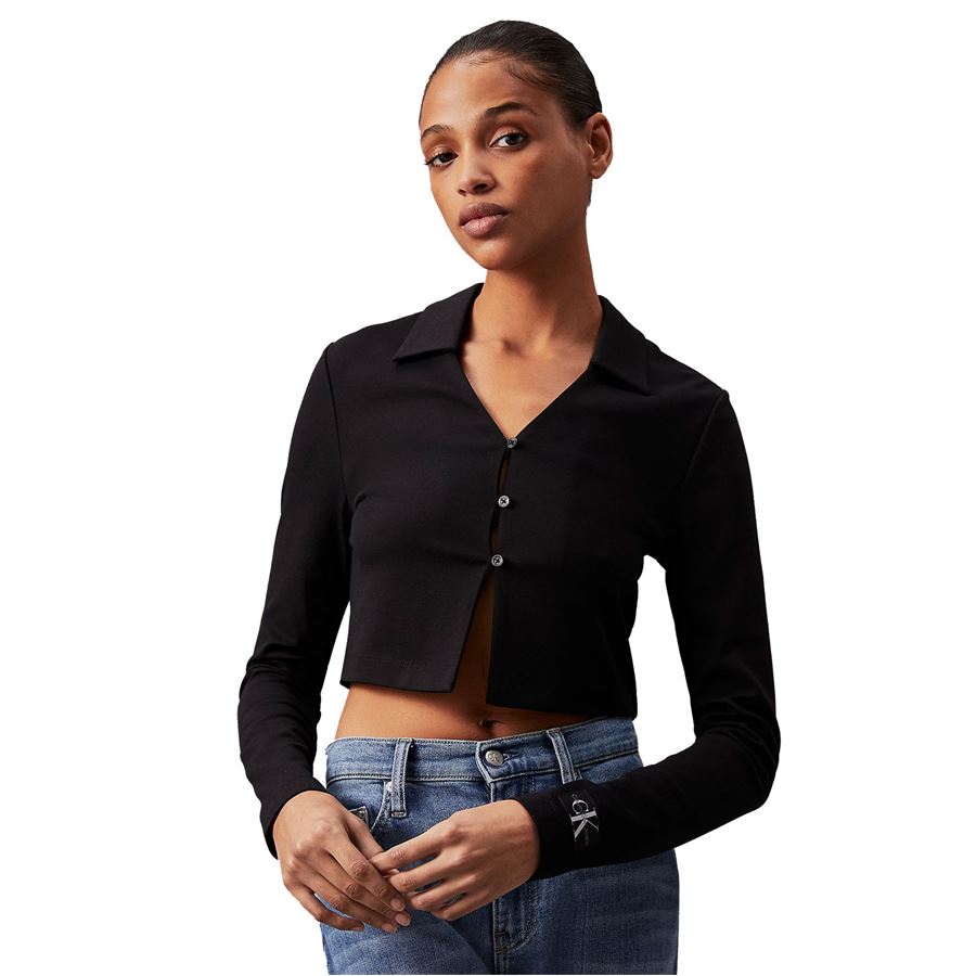 Cardigan corto in jersey Milano Calvin Klein | J20J223551BEH